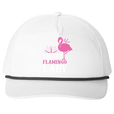 Flamingo Lady Cute Flamingo Art Flamingo Lover Snapback Five-Panel Rope Hat