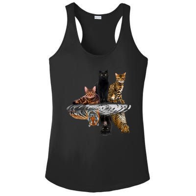 Funny Little Cats Big Cats Ladies PosiCharge Competitor Racerback Tank