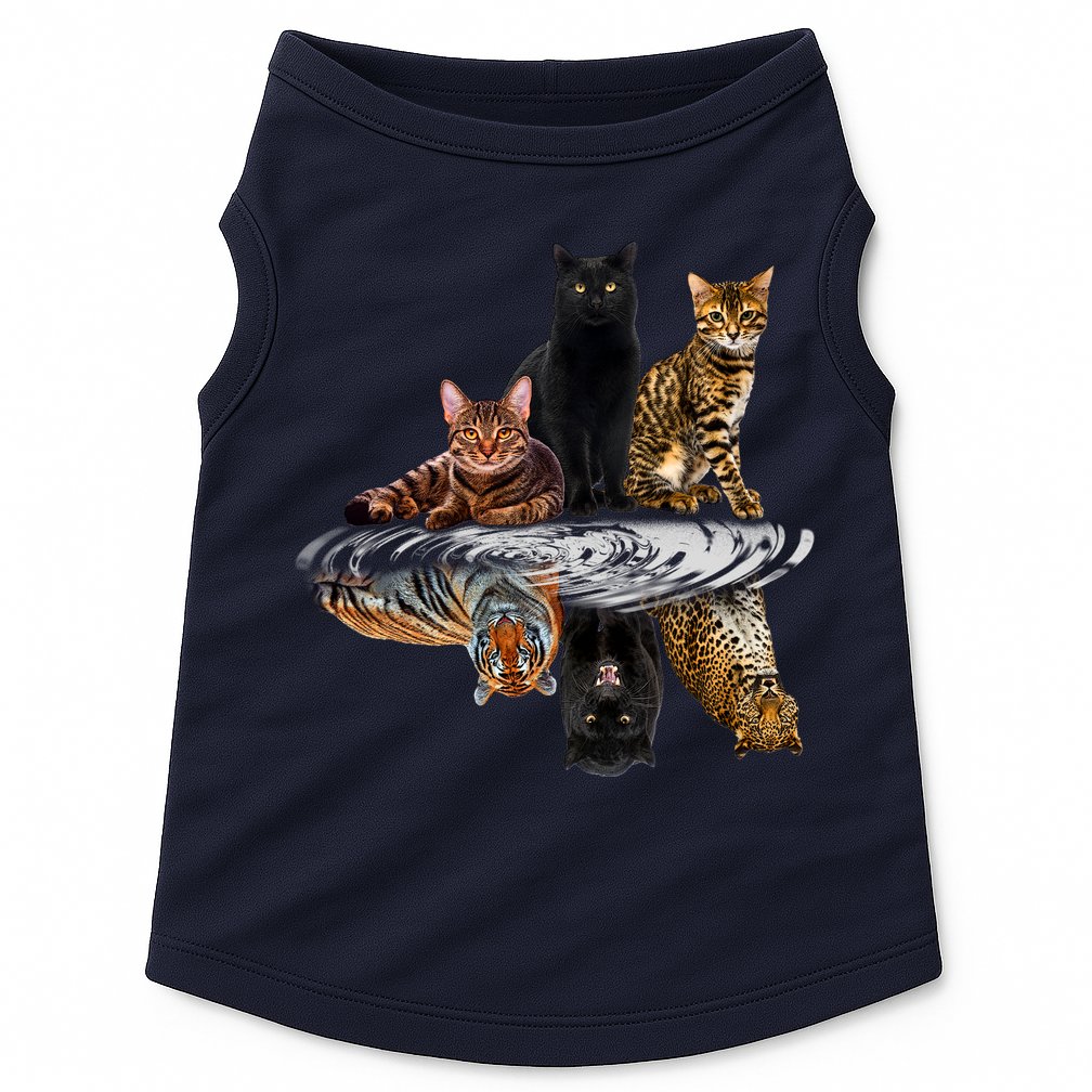 Funny Little Cats Big Cats Doggie Tank