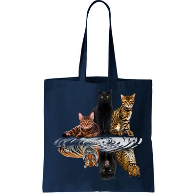 Funny Little Cats Big Cats Tote Bag