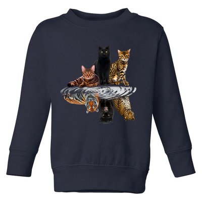 Funny Little Cats Big Cats Toddler Sweatshirt