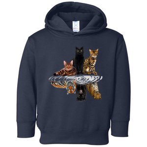 Funny Little Cats Big Cats Toddler Hoodie