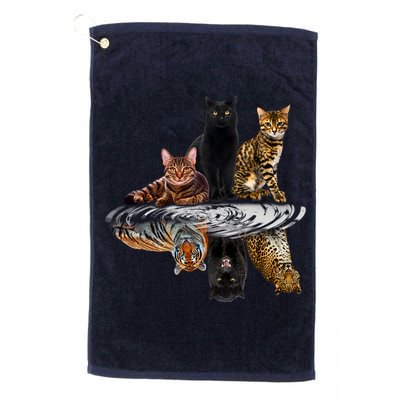 Funny Little Cats Big Cats Golf Towel