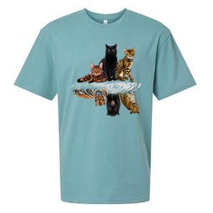 Funny Little Cats Big Cats Sueded Cloud Jersey T-Shirt