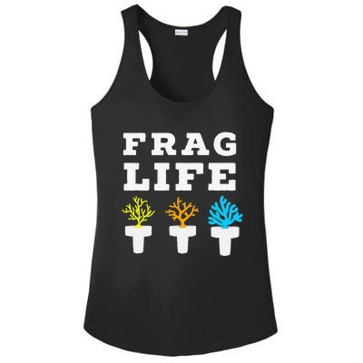 Frag Life Coral Reef Saltwater Funny Aquarist Joke Ladies PosiCharge Competitor Racerback Tank