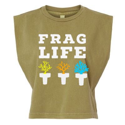 Frag Life Coral Reef Saltwater Funny Aquarist Joke Garment-Dyed Women's Muscle Tee