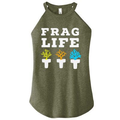 Frag Life Coral Reef Saltwater Funny Aquarist Joke Women's Perfect Tri Rocker Tank