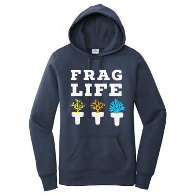 Frag Life Coral Reef Saltwater Funny Aquarist Joke Women's Pullover Hoodie