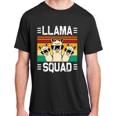 Funny Llama Cute Llama Alpaca Adult ChromaSoft Performance T-Shirt