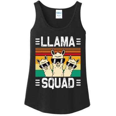 Funny Llama Cute Llama Alpaca Ladies Essential Tank