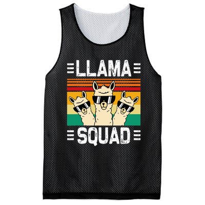 Funny Llama Cute Llama Alpaca Mesh Reversible Basketball Jersey Tank