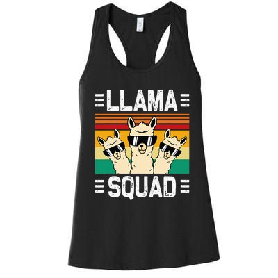 Funny Llama Cute Llama Alpaca Women's Racerback Tank