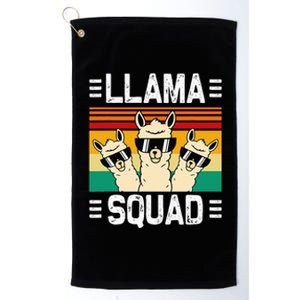 Funny Llama Cute Llama Alpaca Platinum Collection Golf Towel