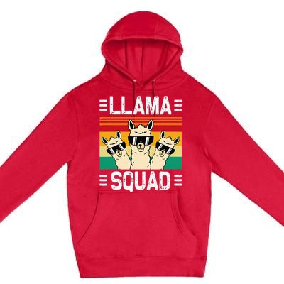 Funny Llama Cute Llama Alpaca Premium Pullover Hoodie