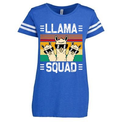 Funny Llama Cute Llama Alpaca Enza Ladies Jersey Football T-Shirt