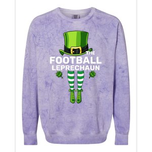 Football Leprechaun Costume Gift Matching Family Gift Colorblast Crewneck Sweatshirt