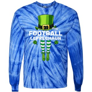 Football Leprechaun Costume Gift Matching Family Gift Tie-Dye Long Sleeve Shirt