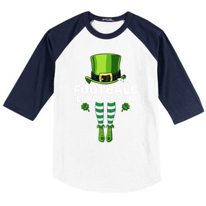 Football Leprechaun Costume Gift Matching Family Gift Baseball Sleeve Shirt