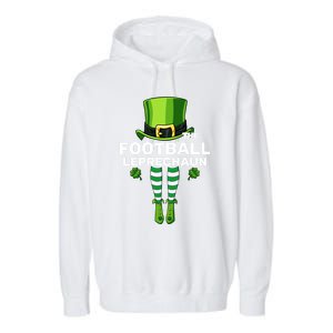 Football Leprechaun Costume Gift Matching Family Gift Garment-Dyed Fleece Hoodie