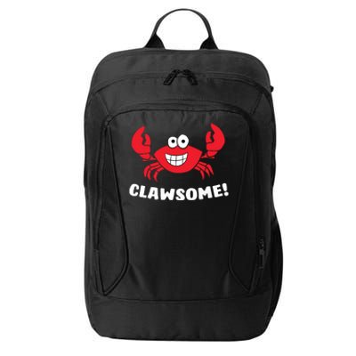 Funny Lobster Clawsome Sea Crab Cartoon Lobster City Backpack