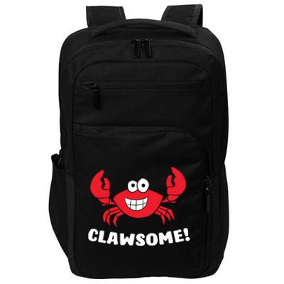 Funny Lobster Clawsome Sea Crab Cartoon Lobster Impact Tech Backpack