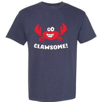 Funny Lobster Clawsome Sea Crab Cartoon Lobster Garment-Dyed Heavyweight T-Shirt