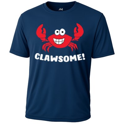 Funny Lobster Clawsome Sea Crab Cartoon Lobster Performance Shirt