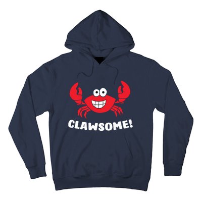 Funny Lobster Clawsome Sea Crab Cartoon Lobster Hoodie