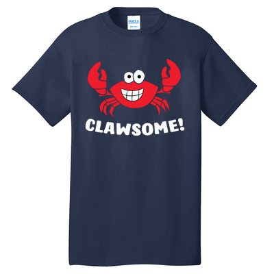 Funny Lobster Clawsome Sea Crab Cartoon Lobster Tall T-Shirt