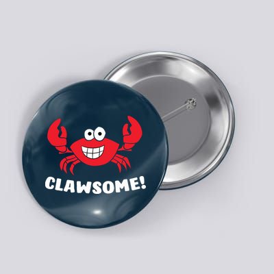 Funny Lobster Clawsome Sea Crab Cartoon Lobster Button