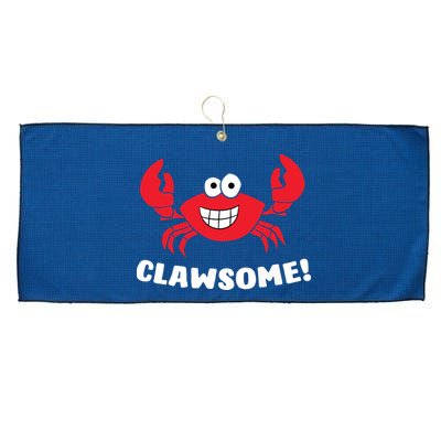 Funny Lobster Clawsome Sea Crab Cartoon Lobster Large Microfiber Waffle Golf Towel