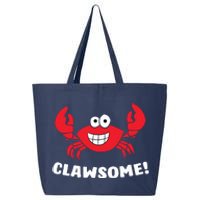 Funny Lobster Clawsome Sea Crab Cartoon Lobster 25L Jumbo Tote