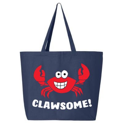 Funny Lobster Clawsome Sea Crab Cartoon Lobster 25L Jumbo Tote