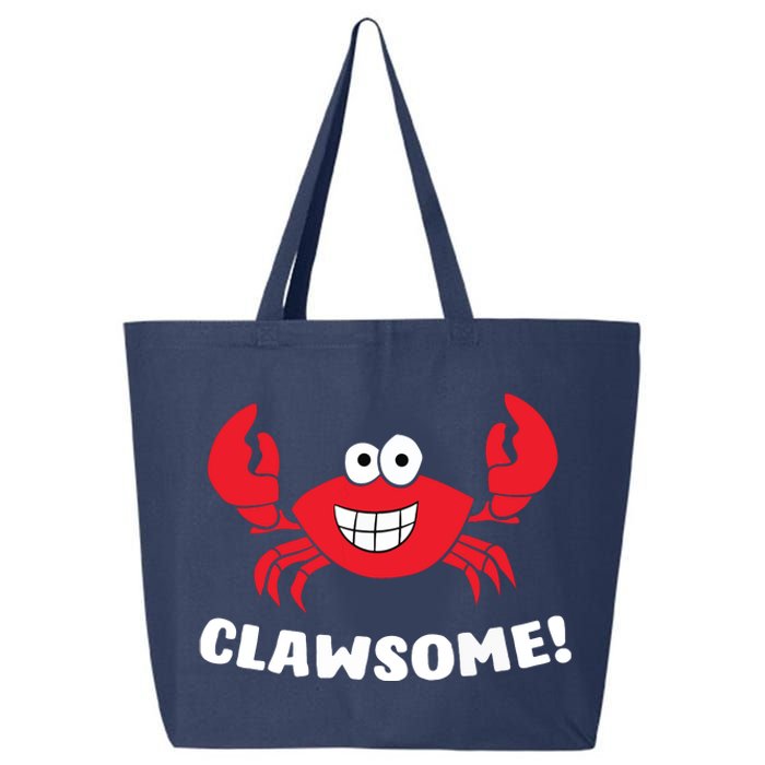 Funny Lobster Clawsome Sea Crab Cartoon Lobster 25L Jumbo Tote