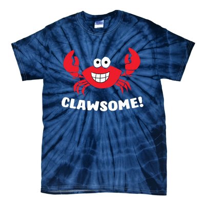 Funny Lobster Clawsome Sea Crab Cartoon Lobster Tie-Dye T-Shirt