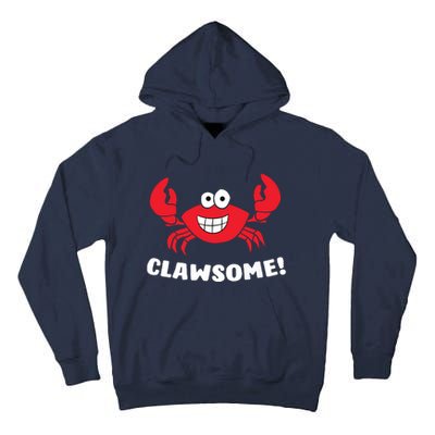 Funny Lobster Clawsome Sea Crab Cartoon Lobster Tall Hoodie