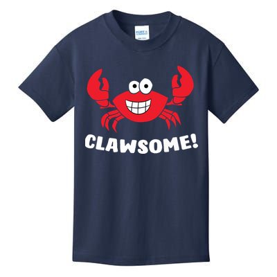 Funny Lobster Clawsome Sea Crab Cartoon Lobster Kids T-Shirt