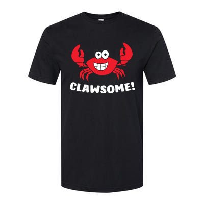 Funny Lobster Clawsome Sea Crab Cartoon Lobster Softstyle CVC T-Shirt