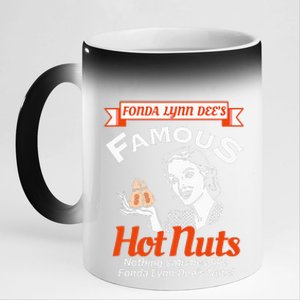 Fonda Lynn Dees Nuts Satisfies 11oz Black Color Changing Mug