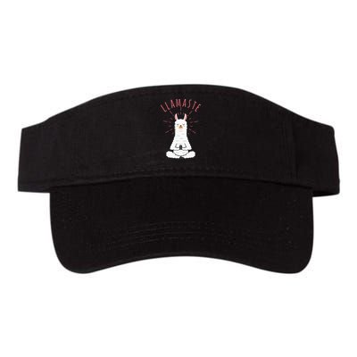 Funny Llama Do Yoga Llamaste Namaste Funny Yoga Meditation Visor
