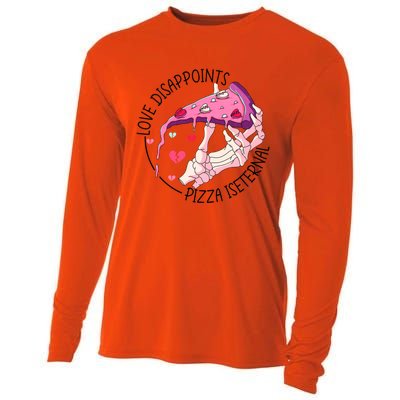 Funny Love Disappoints Pizza Is Eternal Valentine's Day Gift Cooling Performance Long Sleeve Crew