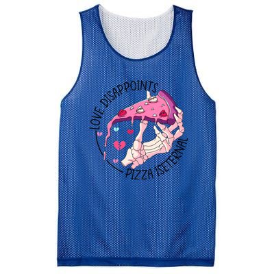 Funny Love Disappoints Pizza Is Eternal Valentine's Day Gift Mesh Reversible Basketball Jersey Tank