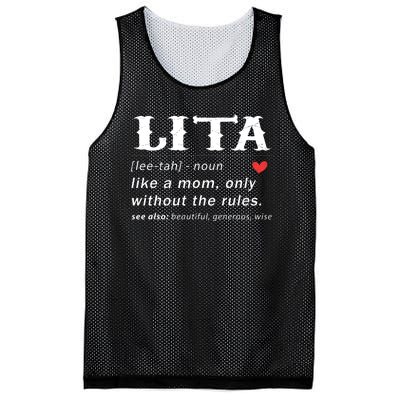 Funny Lita Defination Mesh Reversible Basketball Jersey Tank