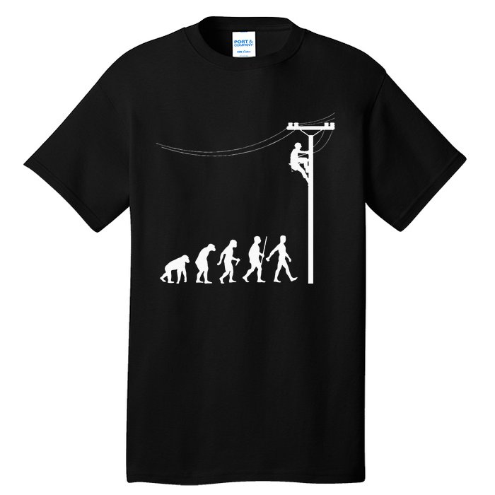 Funny Lineman Designs For Men Women Electrician Engineers Tall T-Shirt