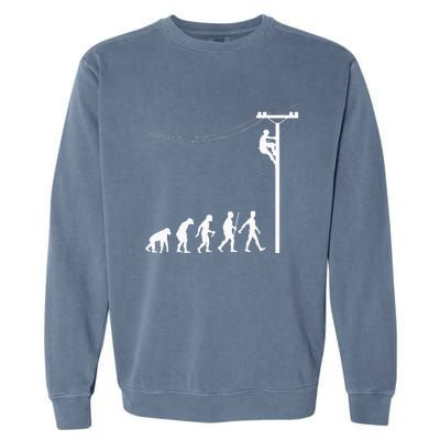 Funny Lineman Designs For Men Women Electrician Engineers Garment-Dyed Sweatshirt