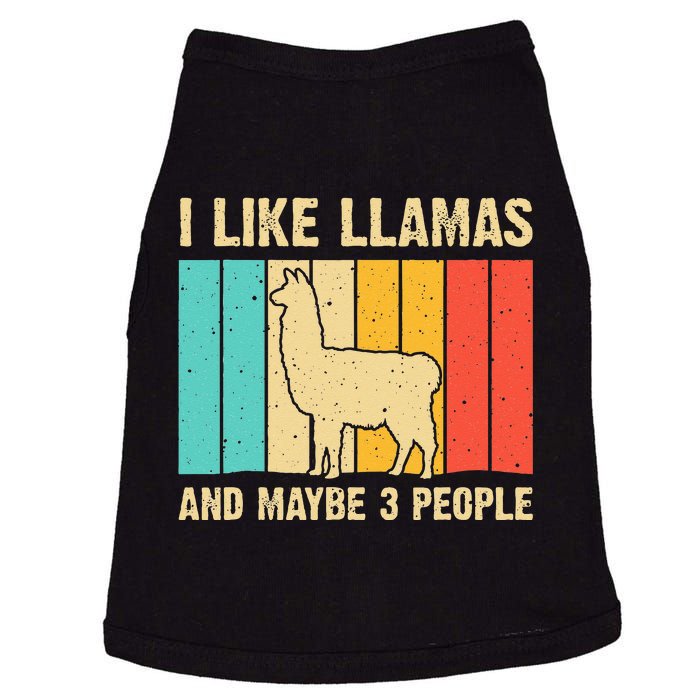 Funny Llama Design For Kids Men Women Alpaca Lover Farming Doggie Tank