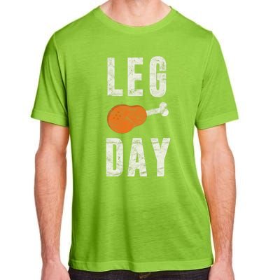 Fun Leg Day Thanksgiving Gifts Pilgrim Costume Turkey Day Adult ChromaSoft Performance T-Shirt