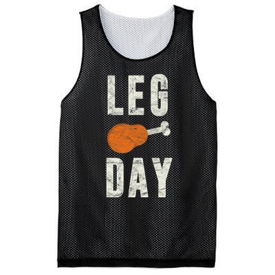 Fun Leg Day Thanksgiving Gifts Pilgrim Costume Turkey Day Mesh Reversible Basketball Jersey Tank