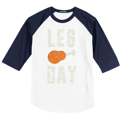 Fun Leg Day Thanksgiving Gifts Pilgrim Costume Turkey Day Baseball Sleeve Shirt