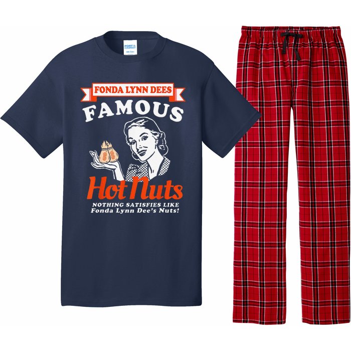 Fonda Lynn Dees Nuts Satisfies Funny Adult Humor Saying Pajama Set